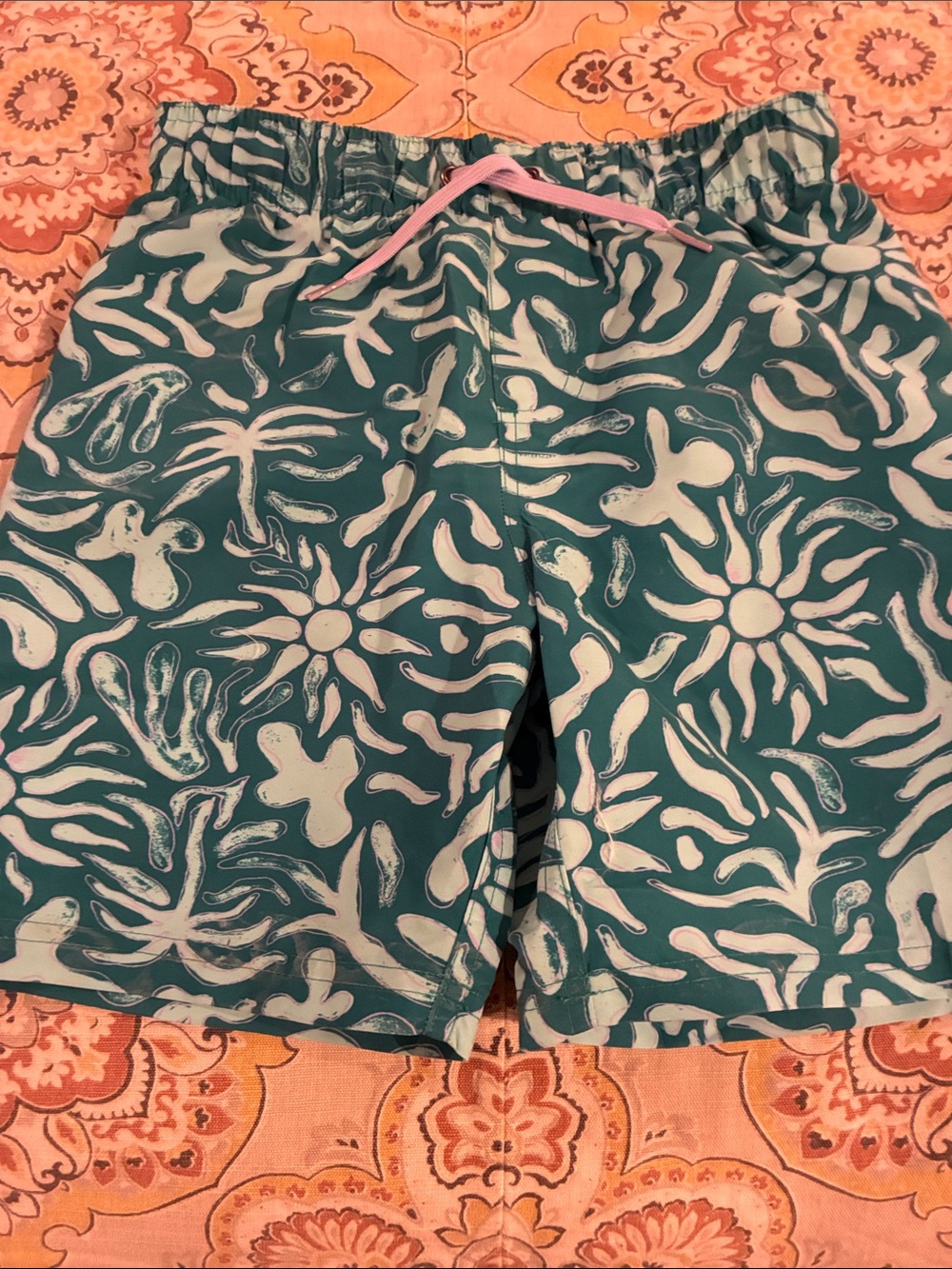 Under Armour Kids' Teal Floral Print Swim Shorts